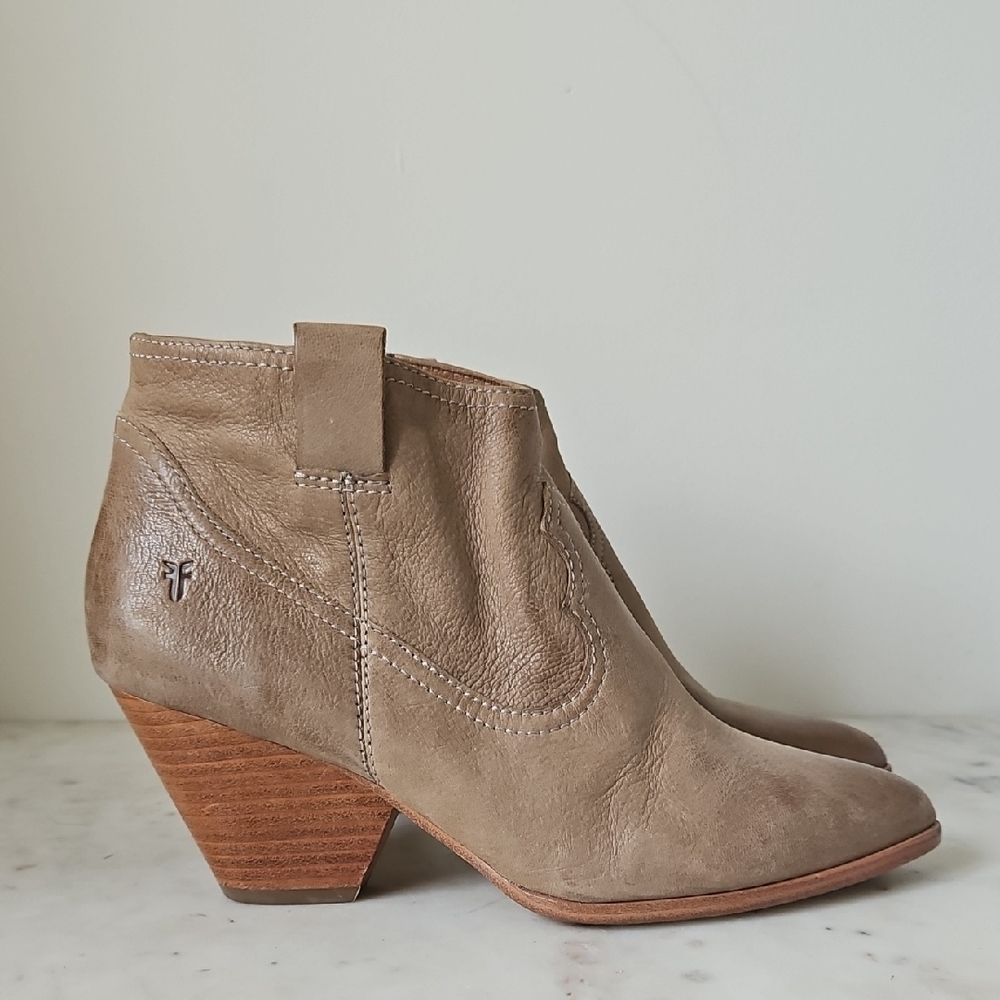 FRYE: Reina Soft Leather Western Ankle Boot